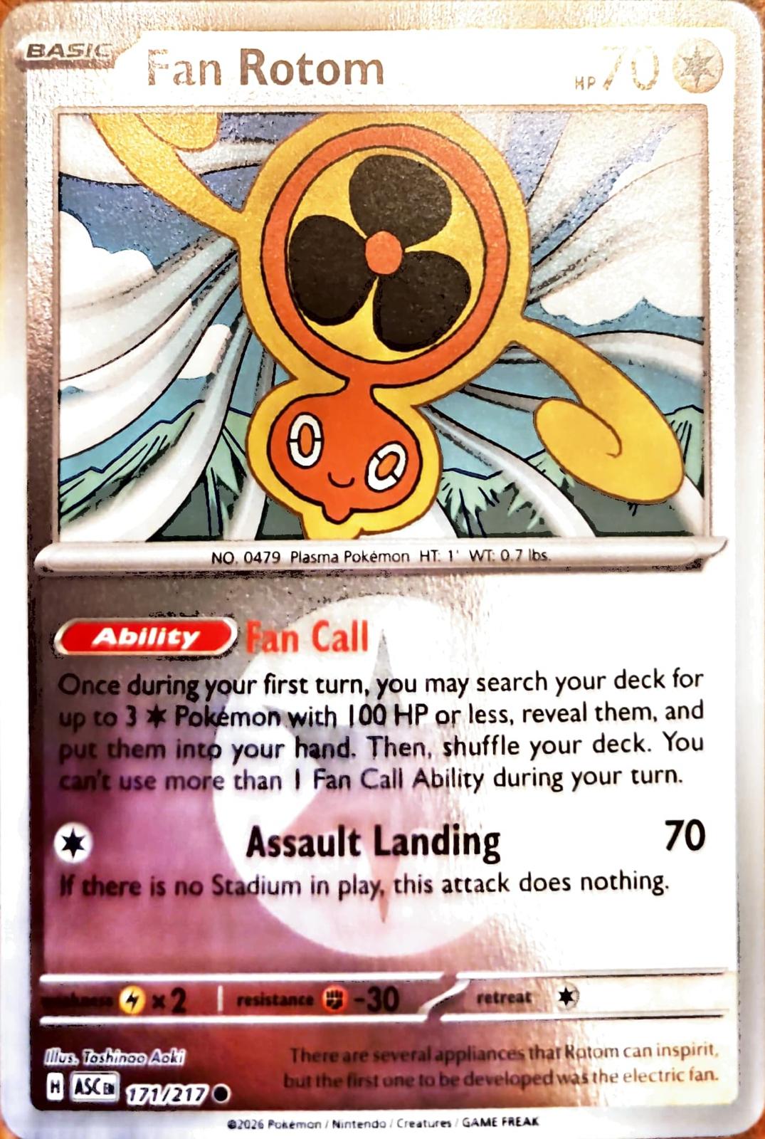 Ascended Heroes Fan Rotom [Energy] Pokémon card